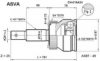 ASVA CH-016A54 Joint Kit, drive shaft